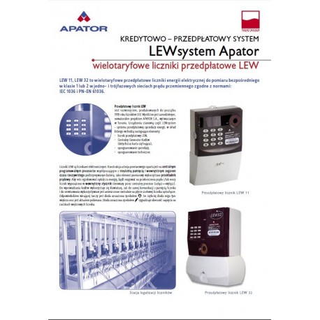 katalog licznik energii Apator LEW-121pne